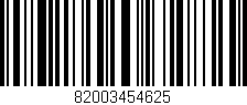 Código de barras (EAN, GTIN, SKU, ISBN): '82003454625'
