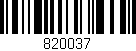 Código de barras (EAN, GTIN, SKU, ISBN): '820037'