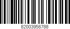 Código de barras (EAN, GTIN, SKU, ISBN): '82003956788'