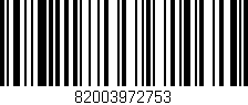 Código de barras (EAN, GTIN, SKU, ISBN): '82003972753'