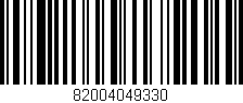 Código de barras (EAN, GTIN, SKU, ISBN): '82004049330'