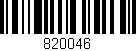 Código de barras (EAN, GTIN, SKU, ISBN): '820046'