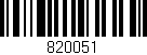Código de barras (EAN, GTIN, SKU, ISBN): '820051'