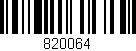 Código de barras (EAN, GTIN, SKU, ISBN): '820064'
