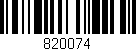 Código de barras (EAN, GTIN, SKU, ISBN): '820074'