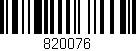 Código de barras (EAN, GTIN, SKU, ISBN): '820076'