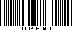 Código de barras (EAN, GTIN, SKU, ISBN): '8200798598433'
