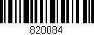 Código de barras (EAN, GTIN, SKU, ISBN): '820084'