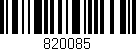Código de barras (EAN, GTIN, SKU, ISBN): '820085'