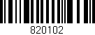 Código de barras (EAN, GTIN, SKU, ISBN): '820102'