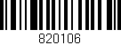 Código de barras (EAN, GTIN, SKU, ISBN): '820106'