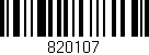 Código de barras (EAN, GTIN, SKU, ISBN): '820107'