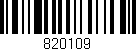 Código de barras (EAN, GTIN, SKU, ISBN): '820109'