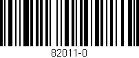 Código de barras (EAN, GTIN, SKU, ISBN): '82011-0'