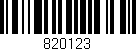 Código de barras (EAN, GTIN, SKU, ISBN): '820123'