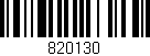 Código de barras (EAN, GTIN, SKU, ISBN): '820130'