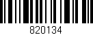Código de barras (EAN, GTIN, SKU, ISBN): '820134'