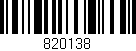 Código de barras (EAN, GTIN, SKU, ISBN): '820138'