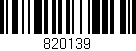 Código de barras (EAN, GTIN, SKU, ISBN): '820139'