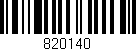 Código de barras (EAN, GTIN, SKU, ISBN): '820140'