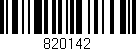 Código de barras (EAN, GTIN, SKU, ISBN): '820142'