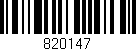 Código de barras (EAN, GTIN, SKU, ISBN): '820147'