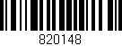 Código de barras (EAN, GTIN, SKU, ISBN): '820148'