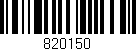 Código de barras (EAN, GTIN, SKU, ISBN): '820150'
