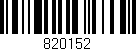 Código de barras (EAN, GTIN, SKU, ISBN): '820152'