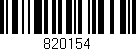 Código de barras (EAN, GTIN, SKU, ISBN): '820154'