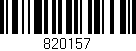 Código de barras (EAN, GTIN, SKU, ISBN): '820157'