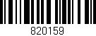 Código de barras (EAN, GTIN, SKU, ISBN): '820159'