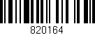 Código de barras (EAN, GTIN, SKU, ISBN): '820164'