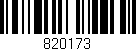 Código de barras (EAN, GTIN, SKU, ISBN): '820173'