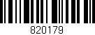 Código de barras (EAN, GTIN, SKU, ISBN): '820179'