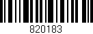 Código de barras (EAN, GTIN, SKU, ISBN): '820183'