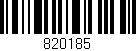 Código de barras (EAN, GTIN, SKU, ISBN): '820185'