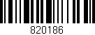 Código de barras (EAN, GTIN, SKU, ISBN): '820186'