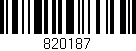 Código de barras (EAN, GTIN, SKU, ISBN): '820187'