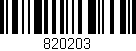 Código de barras (EAN, GTIN, SKU, ISBN): '820203'