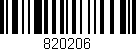 Código de barras (EAN, GTIN, SKU, ISBN): '820206'