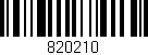 Código de barras (EAN, GTIN, SKU, ISBN): '820210'