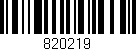 Código de barras (EAN, GTIN, SKU, ISBN): '820219'