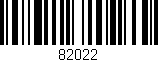 Código de barras (EAN, GTIN, SKU, ISBN): '82022'