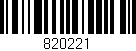 Código de barras (EAN, GTIN, SKU, ISBN): '820221'
