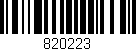 Código de barras (EAN, GTIN, SKU, ISBN): '820223'