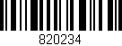 Código de barras (EAN, GTIN, SKU, ISBN): '820234'