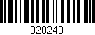 Código de barras (EAN, GTIN, SKU, ISBN): '820240'