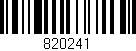 Código de barras (EAN, GTIN, SKU, ISBN): '820241'