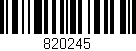 Código de barras (EAN, GTIN, SKU, ISBN): '820245'